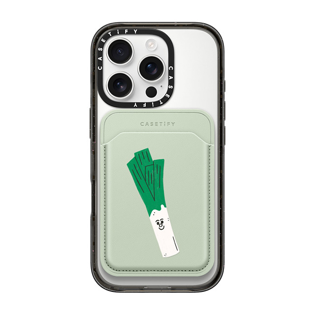 Tess Smith-Roberts x CASETiFY MagSafe ウォレット Cartoon Mint/Brown Snappy BioVeg MagSafe ウォレット Leek Mother's Day Tess Smith-Roberts x CASETiFY MagSafe ウォレット Cartoon Mint/Brown Snappy BioVeg MagSafe ウォレット Leek Mother's Day