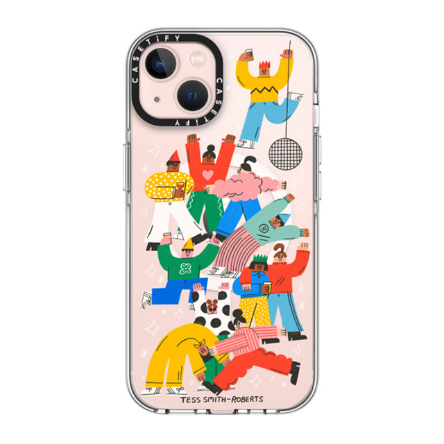 Tess Smith-Roberts x CASETiFY iPhone 13 ケース クリア クリア ケース MagSafe対応 Party People