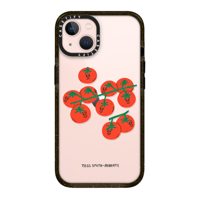 Tess Smith-Roberts x CASETiFY iPhone 13 ケース ブラック インパクトケース Cherry Tomatoes