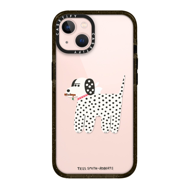 Tess Smith-Roberts x CASETiFY iPhone 13 ケース ブラック インパクトケース Dalmatian