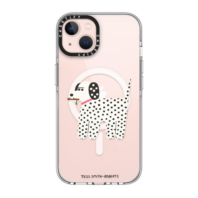 Tess Smith-Roberts x CASETiFY iPhone 13 ケース クリア クリア ケース MagSafe対応 Dalmatian