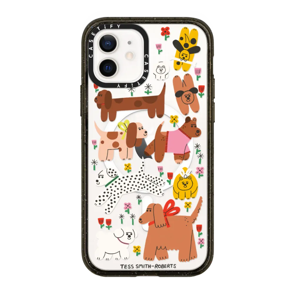 Impact iPhone 12 Case MagSafe Compatible - Dogs in the meadow