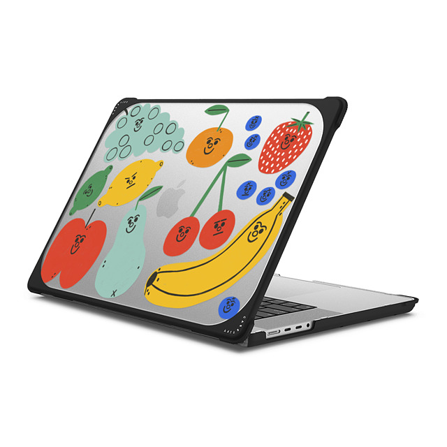 Tess Smith-Roberts x CASETiFY MacBook Pro 16-inch (2021 / 2023) ブラック バウンス ケース Fruit Salad Macbook Case by Tess Smith-Roberts