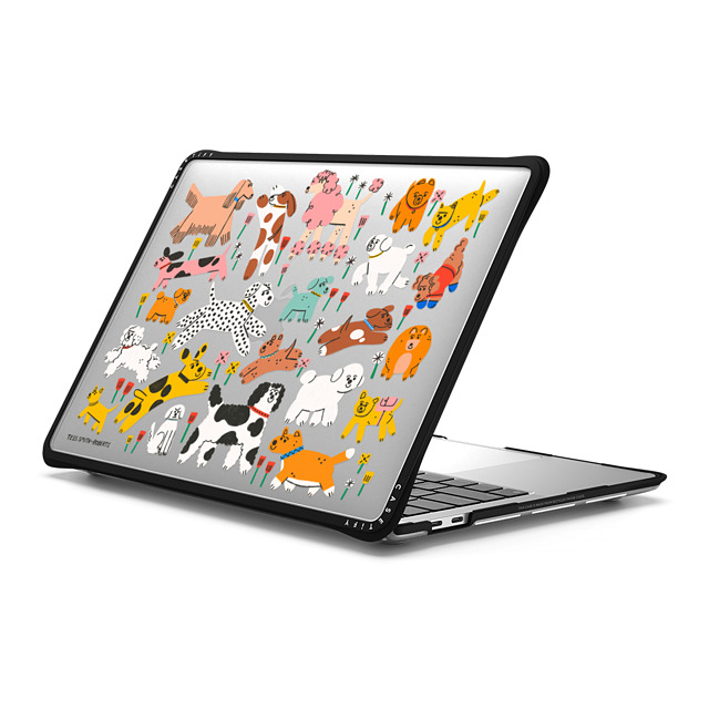 Tess Smith-Roberts x CASETiFY MacBook Pro 13-inch (M1 / M2 / Intel) Cartoon Black インパクト ケース Dogs Father's Day Tess Smith-Roberts x CASETiFY MacBook Pro 13-inch (M1 / M2 / Intel) Cartoon Black インパクト ケース Dogs Father's Day
