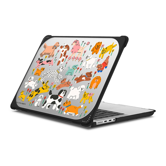 Tess Smith-Roberts x CASETiFY MacBook Pro 14-inch (M1 - M4) Cartoon ブラック バウンス ケース Dogs Father's Day Tess Smith-Roberts x CASETiFY MacBook Pro 14-inch (M1 - M4) Cartoon ブラック バウンス ケース Dogs Father's Day