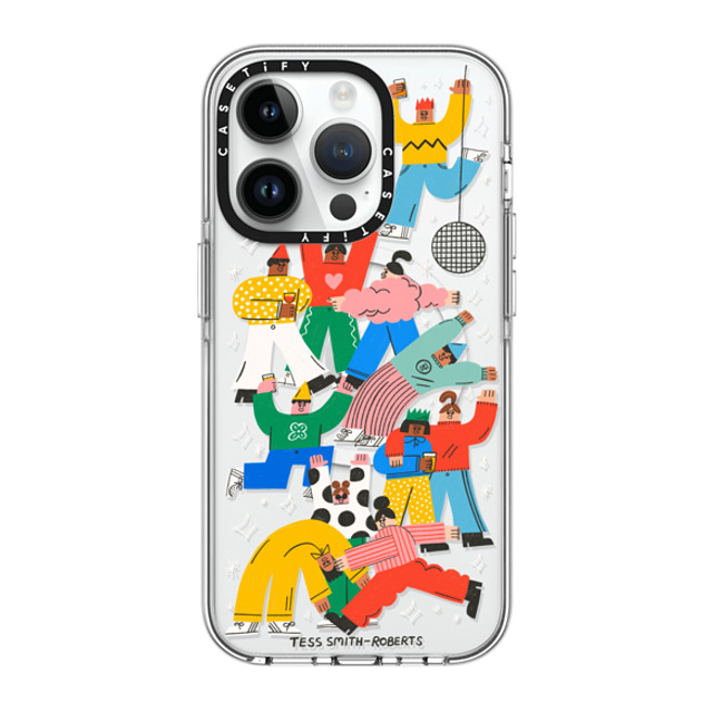 Tess Smith-Roberts x CASETiFY iPhone 14 Pro ケース クリア クリア ケース MagSafe対応 Party People