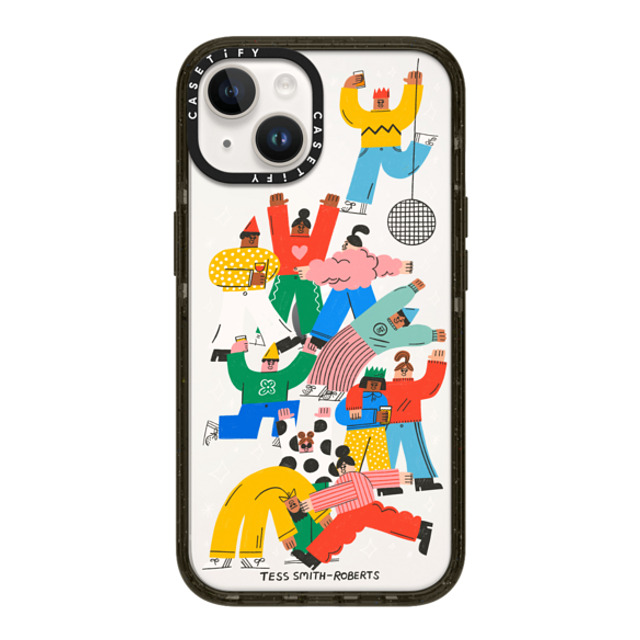 Tess Smith-Roberts x CASETiFY iPhone 14 ケース ブラック インパクトケース Party People