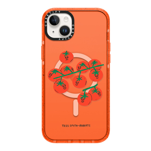 Tess Smith-Roberts x CASETiFY iPhone 14 Plus ケース Cartoon オレンジ インパクトケース MagSafe対応 Cherry Tomatoes Mother's Day Tess Smith-Roberts x CASETiFY iPhone 14 Plus ケース Cartoon オレンジ インパクトケース MagSafe対応 Cherry Tomatoes Mother's Day