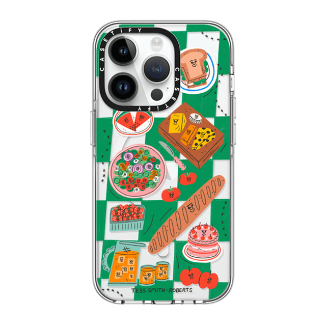Tess Smith-Roberts x CASETiFY iPhone 14 Pro Case Clear Clear Case MagSafe Compatible Picnic Tess Smith-Roberts x CASETiFY iPhone 14 Pro Case Clear Clear Case MagSafe Compatible Picnic