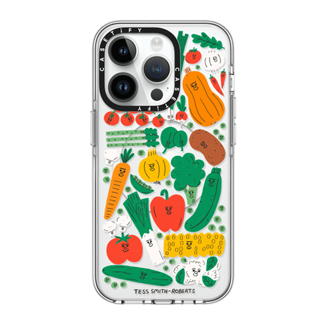 Tess Smith-Roberts x CASETiFY iPhone 14 Pro ケース クリア クリア ケース MagSafe対応 Veggies