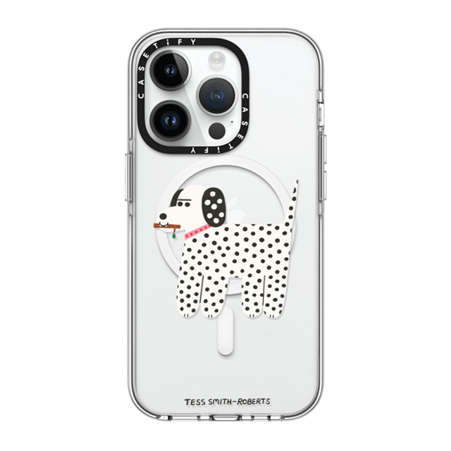 Tess Smith-Roberts x CASETiFY iPhone 14 Pro ケース クリア クリア ケース MagSafe対応 Dalmatian