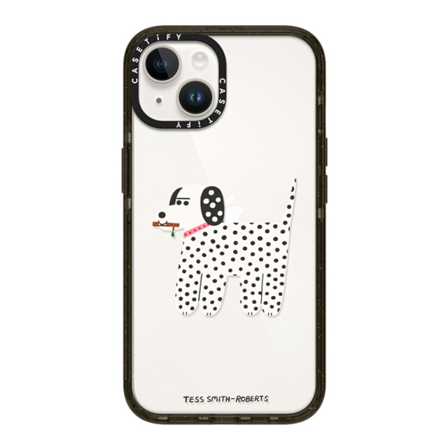 Tess Smith-Roberts x CASETiFY iPhone 14 ケース ブラック インパクトケース Dalmatian