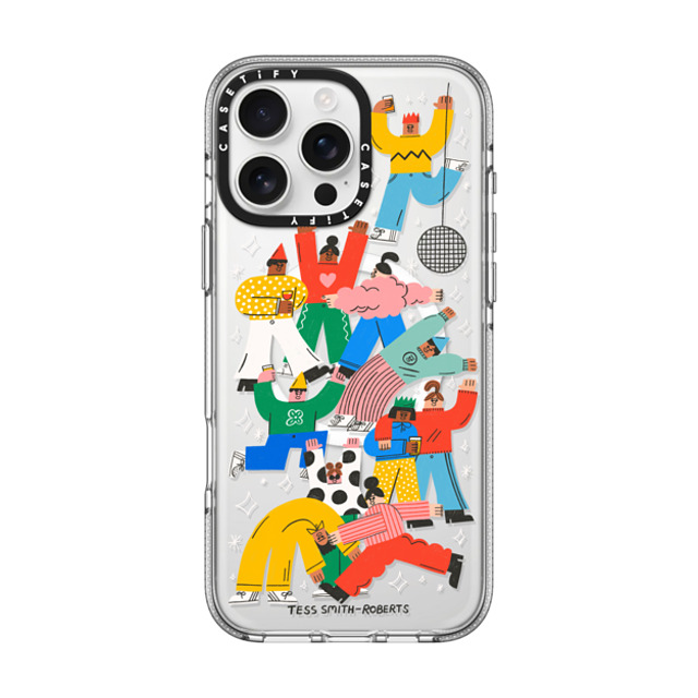 Tess Smith-Roberts x CASETiFY iPhone 16 Pro Max ケース クリア クリア ケース MagSafe対応 Party People