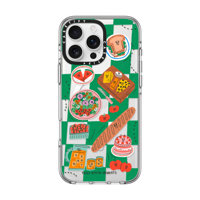 Tess Smith-Roberts x CASETiFY iPhone 16 Pro Max ケース クリア クリア ケース MagSafe対応 Picnic