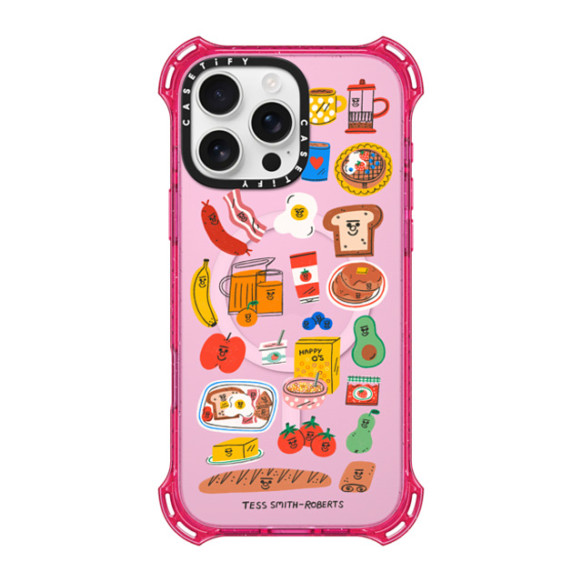 Tess Smith-Roberts x CASETiFY iPhone 16 Pro Max Case プリムローズ ピンク バウンスケース Breakfast Bits Tess Smith-Roberts x CASETiFY iPhone 16 Pro Max Case プリムローズ ピンク バウンスケース Breakfast Bits