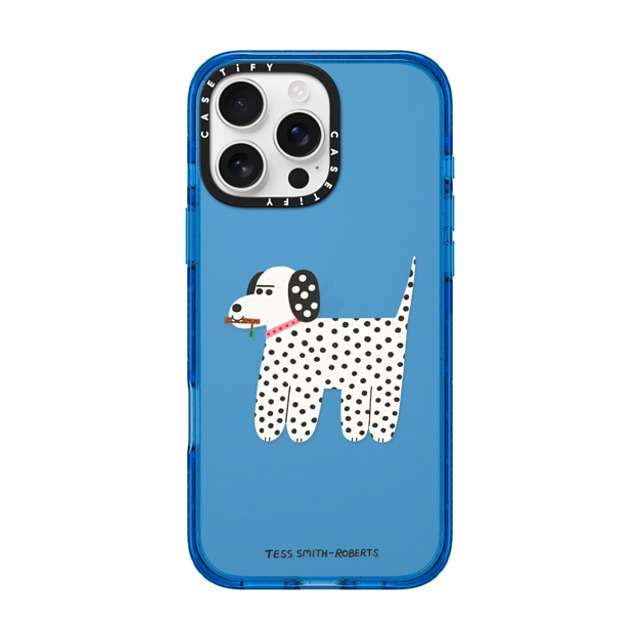 Tess Smith-Roberts x CASETiFY iPhone 16 Pro Max Case スカイブルー Impact Case Dalmatian Tess Smith-Roberts x CASETiFY iPhone 16 Pro Max Case スカイブルー Impact Case Dalmatian