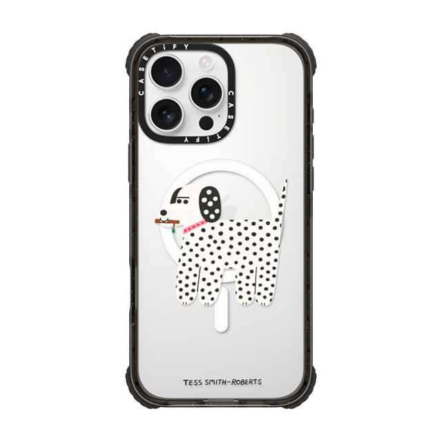 Tess Smith-Roberts x CASETiFY iPhone 16 Pro Max Case Black ウルトラ インパクトケース MagSafe 対応 Dalmatian Tess Smith-Roberts x CASETiFY iPhone 16 Pro Max Case Black ウルトラ インパクトケース MagSafe 対応 Dalmatian