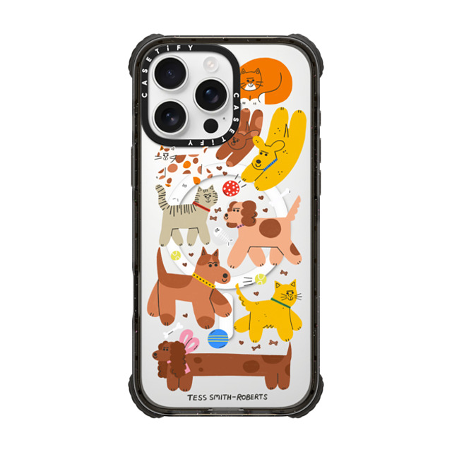 Tess Smith-Roberts x CASETiFY iPhone 16 Pro Max Case Cat,Dog Black ウルトラ インパクトケース MagSafe 対応 Cats and Dogs Father's Day Tess Smith-Roberts x CASETiFY iPhone 16 Pro Max Case Cat,Dog Black ウルトラ インパクトケース MagSafe 対応 Cats and Dogs Father's Day