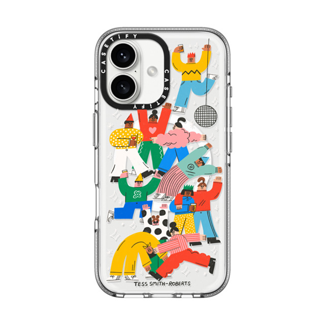 Tess Smith-Roberts x CASETiFY iPhone 16 ケース クリア クリア ケース MagSafe対応 Party People