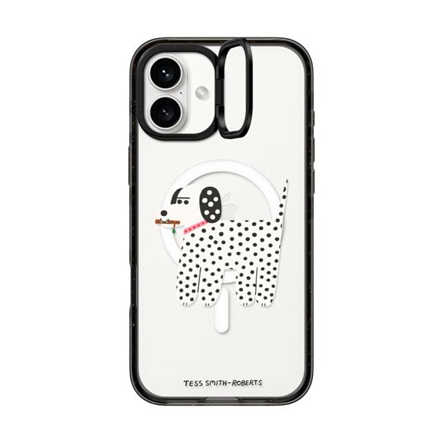Tess Smith-Roberts x CASETiFY iPhone 16 Plus Case Black インパクトリングスタンドケース MagSafe対応 Dalmatian Tess Smith-Roberts x CASETiFY iPhone 16 Plus Case Black インパクトリングスタンドケース MagSafe対応 Dalmatian