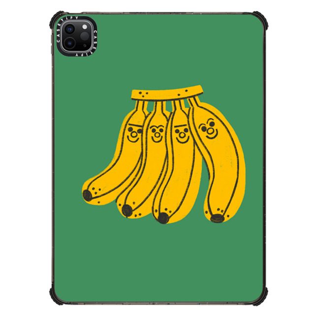 "Tess Smith-Roberts x CASETiFY iPad Pro 11" (第3/4世代) Fruit,Cartoon Black iPad インパクト ケース Bananas by Tess Smith-Roberts Mother's Day" "Tess Smith-Roberts x CASETiFY iPad Pro 11" (第3/4世代) Fruit,Cartoon Black iPad インパクト ケース Bananas by Tess Smith-Roberts Mother's Day"
