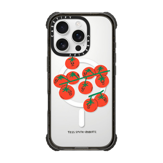 Tess Smith-Roberts x CASETiFY iPhone 16 Pro Case Black ウルトラ インパクトケース MagSafe 対応 Cherry Tomatoes Tess Smith-Roberts x CASETiFY iPhone 16 Pro Case Black ウルトラ インパクトケース MagSafe 対応 Cherry Tomatoes