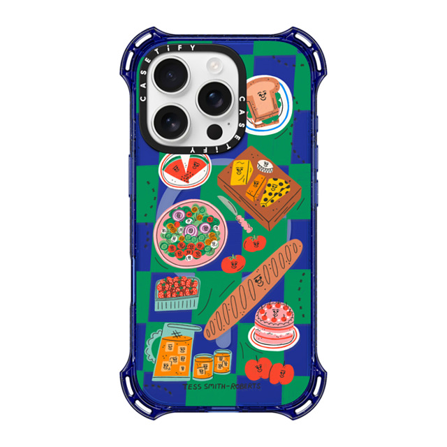 Tess Smith-Roberts x CASETiFY iPhone 16 Pro Case コバルトブルー バウンスケース Picnic Tess Smith-Roberts x CASETiFY iPhone 16 Pro Case コバルトブルー バウンスケース Picnic