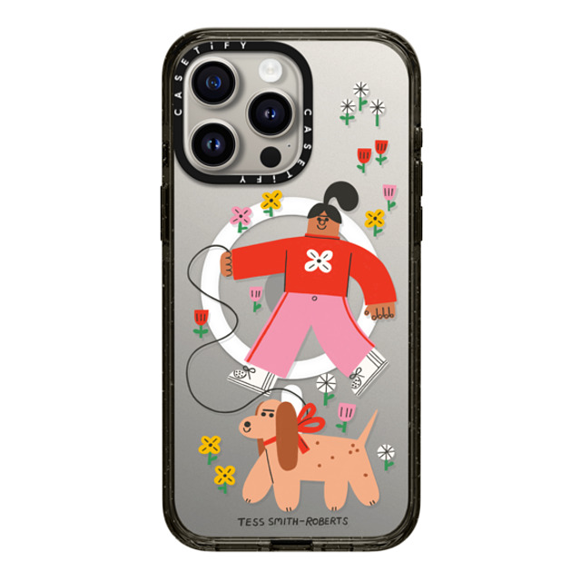 Tess Smith-Roberts x CASETiFY iPhone 15 Pro Max Case Floral,Dog Black Impact Case MagSafe Compatible Red Dog Walker Back to School Tess Smith-Roberts x CASETiFY iPhone 15 Pro Max Case Floral,Dog Black Impact Case MagSafe Compatible Red Dog Walker Back to School