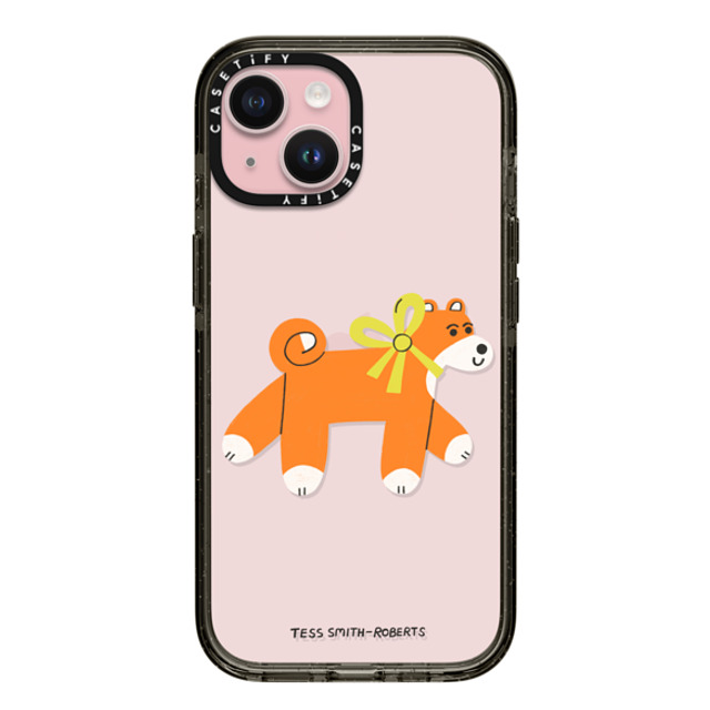 Tess Smith-Roberts x CASETiFY iPhone 15 Case Dog,Animal Black インパクトケース Shiba Mother's Day Tess Smith-Roberts x CASETiFY iPhone 15 Case Dog,Animal Black インパクトケース Shiba Mother's Day