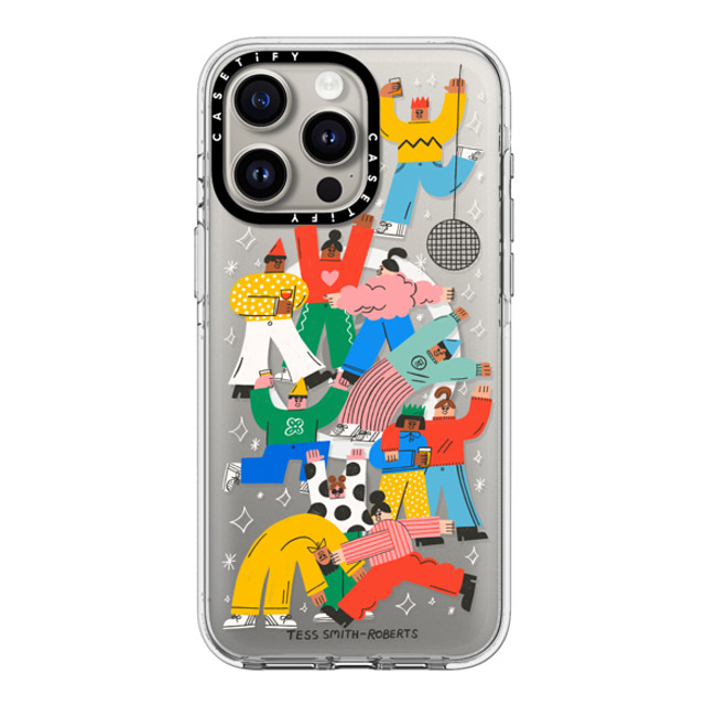 Tess Smith-Roberts x CASETiFY iPhone 15 Pro Max ケース クリア クリア ケース MagSafe対応 Party People