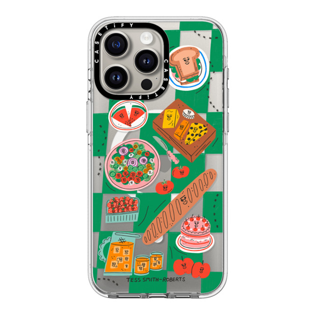 Tess Smith-Roberts x CASETiFY iPhone 15 Pro Max ケース クリア クリア ケース MagSafe対応 Picnic