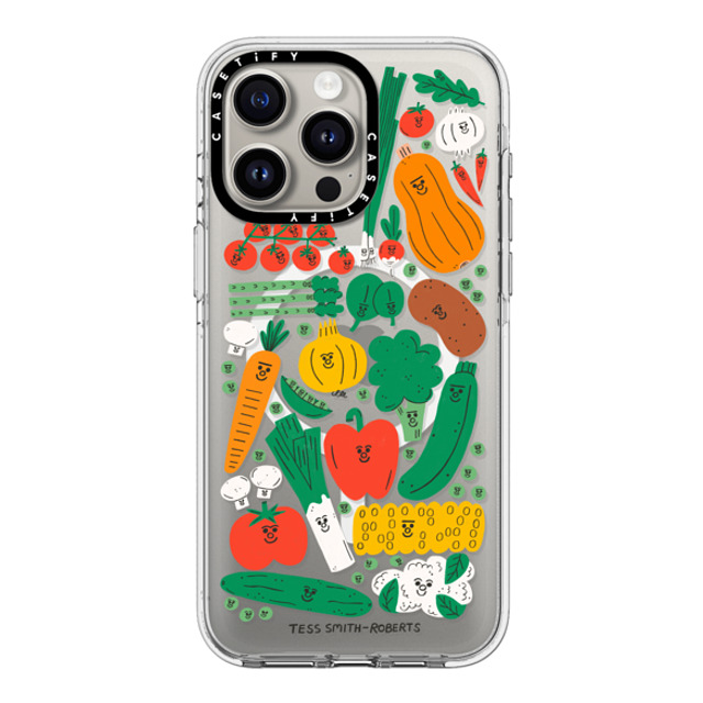 Tess Smith-Roberts x CASETiFY iPhone 15 Pro Max ケース クリア クリア ケース MagSafe対応 Veggies