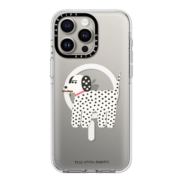 Tess Smith-Roberts x CASETiFY iPhone 15 Pro Max ケース クリア クリア ケース MagSafe対応 Dalmatian