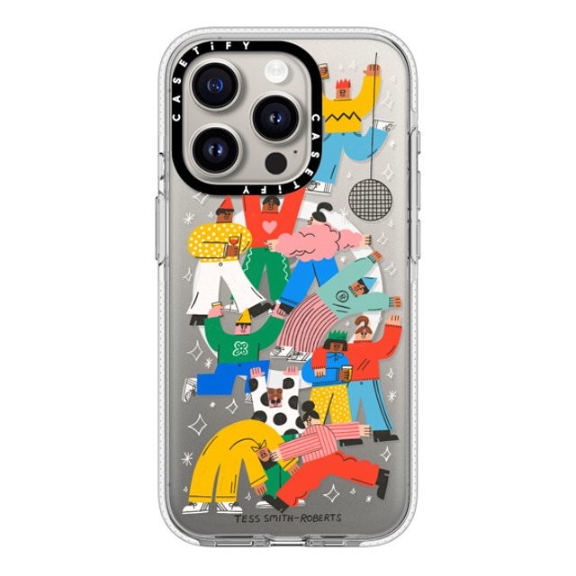 Tess Smith-Roberts x CASETiFY iPhone 15 Pro ケース クリア クリア ケース MagSafe対応 Party People