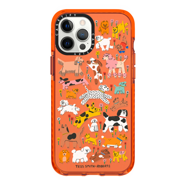 Tess Smith-Roberts x CASETiFY iPhone 12 Pro Max ケース オレンジ インパクトケース Dogs