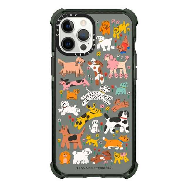 Tess Smith-Roberts x CASETiFY iPhone 12 Pro Max ケース Midnight Green ウルトラインパクトケース Dogs