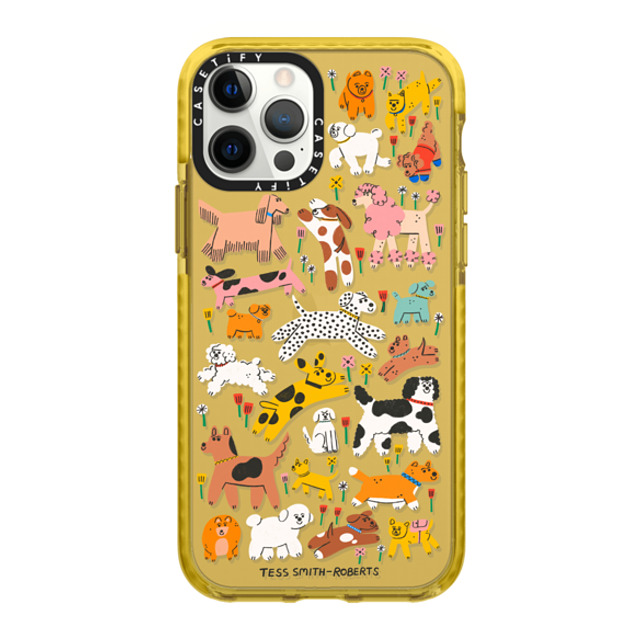 Tess Smith-Roberts x CASETiFY iPhone 12 Pro Max Case Cartoon イエロー インパクトケース Dogs Mother's Day Tess Smith-Roberts x CASETiFY iPhone 12 Pro Max Case Cartoon イエロー インパクトケース Dogs Mother's Day