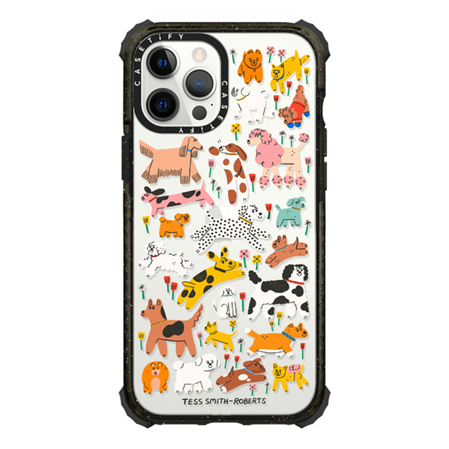 Tess Smith-Roberts x CASETiFY iPhone 12 Pro Max ケース ブラック ウルトラインパクトケース Dogs