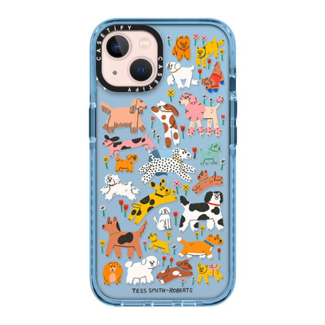 Tess Smith-Roberts x CASETiFY iPhone 13 ケース Sierra Blue インパクトケース Dogs