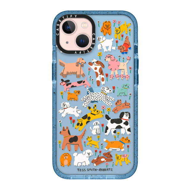 Tess Smith-Roberts x CASETiFY iPhone 13 ケース Cartoon ベイビーブルー インパクトケース Dogs Father's Day Tess Smith-Roberts x CASETiFY iPhone 13 ケース Cartoon ベイビーブルー インパクトケース Dogs Father's Day