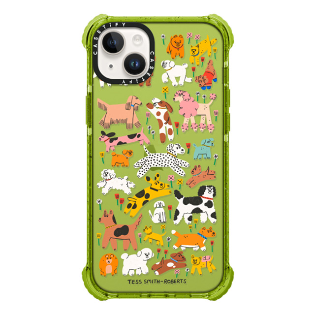 Tess Smith-Roberts x CASETiFY iPhone 14 Plus Case Kiwi ウルトラインパクトケース Dogs Tess Smith-Roberts x CASETiFY iPhone 14 Plus Case Kiwi ウルトラインパクトケース Dogs