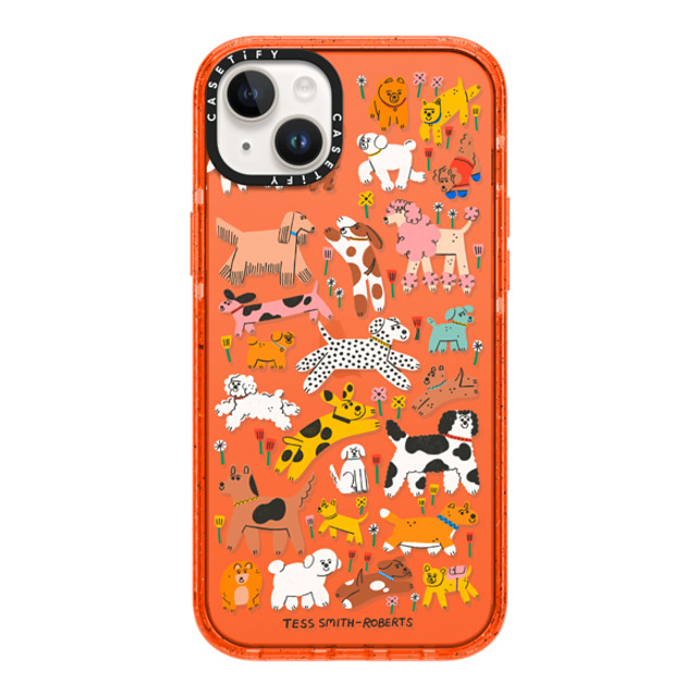 Tess Smith-Roberts x CASETiFY iPhone 14 Plus Case オレンジ Impact Case Dogs Tess Smith-Roberts x CASETiFY iPhone 14 Plus Case オレンジ Impact Case Dogs