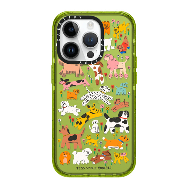 Tess Smith-Roberts x CASETiFY iPhone 14 Pro ケース Kiwi インパクトケース Dogs