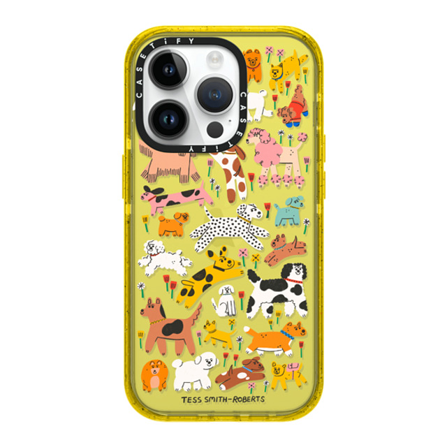 Tess Smith-Roberts x CASETiFY iPhone 14 Pro Case イエロー Impact Case Dogs Tess Smith-Roberts x CASETiFY iPhone 14 Pro Case イエロー Impact Case Dogs