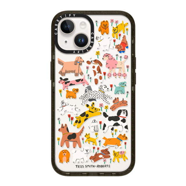 Tess Smith-Roberts x CASETiFY iPhone 14 ケース ブラック インパクトケース Dogs