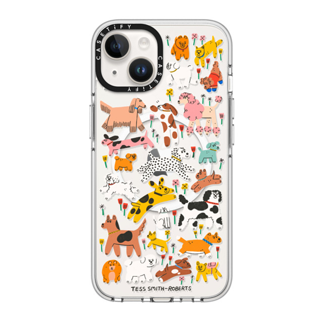 Tess Smith-Roberts x CASETiFY iPhone 14 ケース クリア クリア ケース MagSafe対応 Dogs