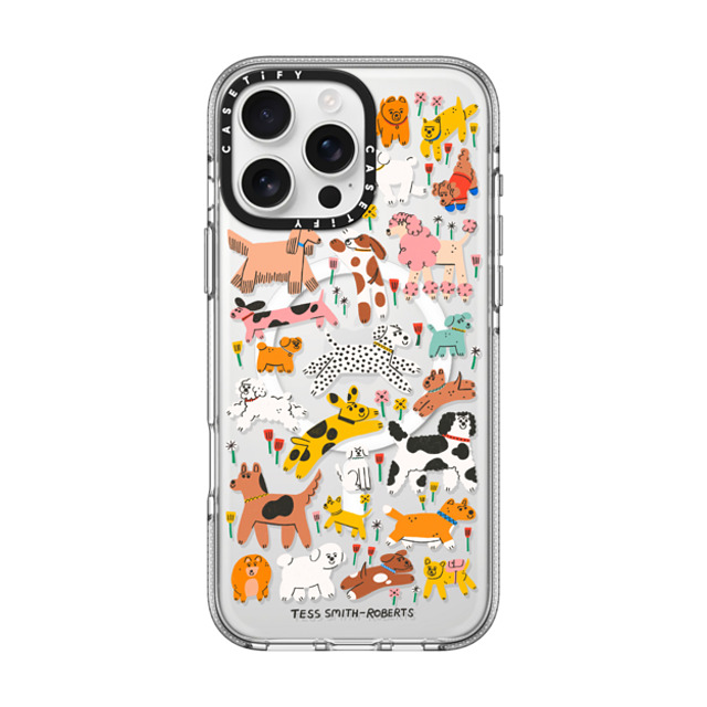 Tess Smith-Roberts x CASETiFY iPhone 16 Pro Max ケース クリア クリア ケース MagSafe対応 Dogs