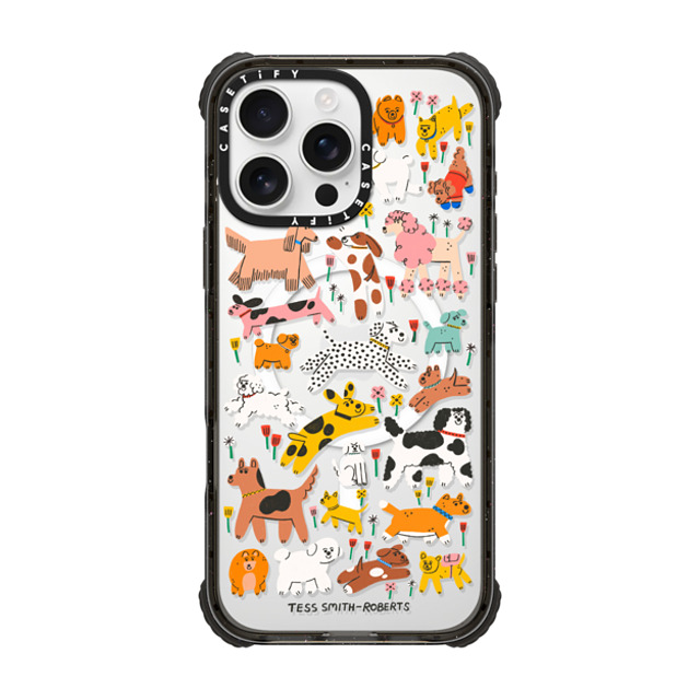 Tess Smith-Roberts x CASETiFY iPhone 16 Pro Max Case Cartoon Black ウルトラ インパクトケース MagSafe 対応 Dogs Father's Day Tess Smith-Roberts x CASETiFY iPhone 16 Pro Max Case Cartoon Black ウルトラ インパクトケース MagSafe 対応 Dogs Father's Day