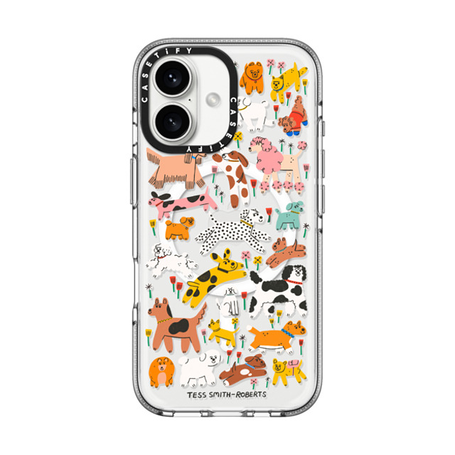 Tess Smith-Roberts x CASETiFY iPhone 16 ケース クリア クリア ケース MagSafe対応 Dogs