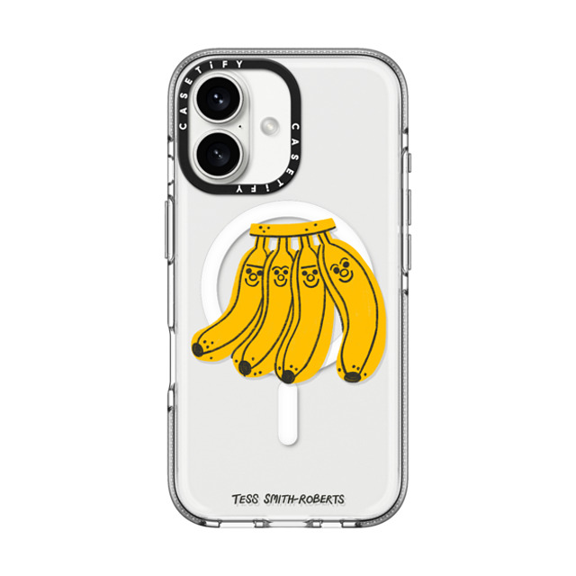 Tess Smith-Roberts x CASETiFY iPhone 16 ケース Fruit,Cartoon クリア クリア ケース MagSafe対応 Bananas by Tess Smith-Roberts Mother's Day Tess Smith-Roberts x CASETiFY iPhone 16 ケース Fruit,Cartoon クリア クリア ケース MagSafe対応 Bananas by Tess Smith-Roberts Mother's Day